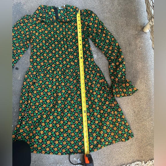 Batsheva Collared floral mini cotton dress - Picture 4 of 10